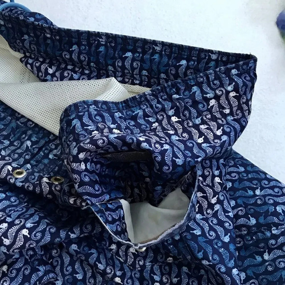 Lands' End NWOT Seahorse Volley Swim Trunk Men XL (40-42) - Picture 8 of 12